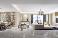 3d render of modern living room